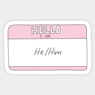 he/him pronouns Sticker